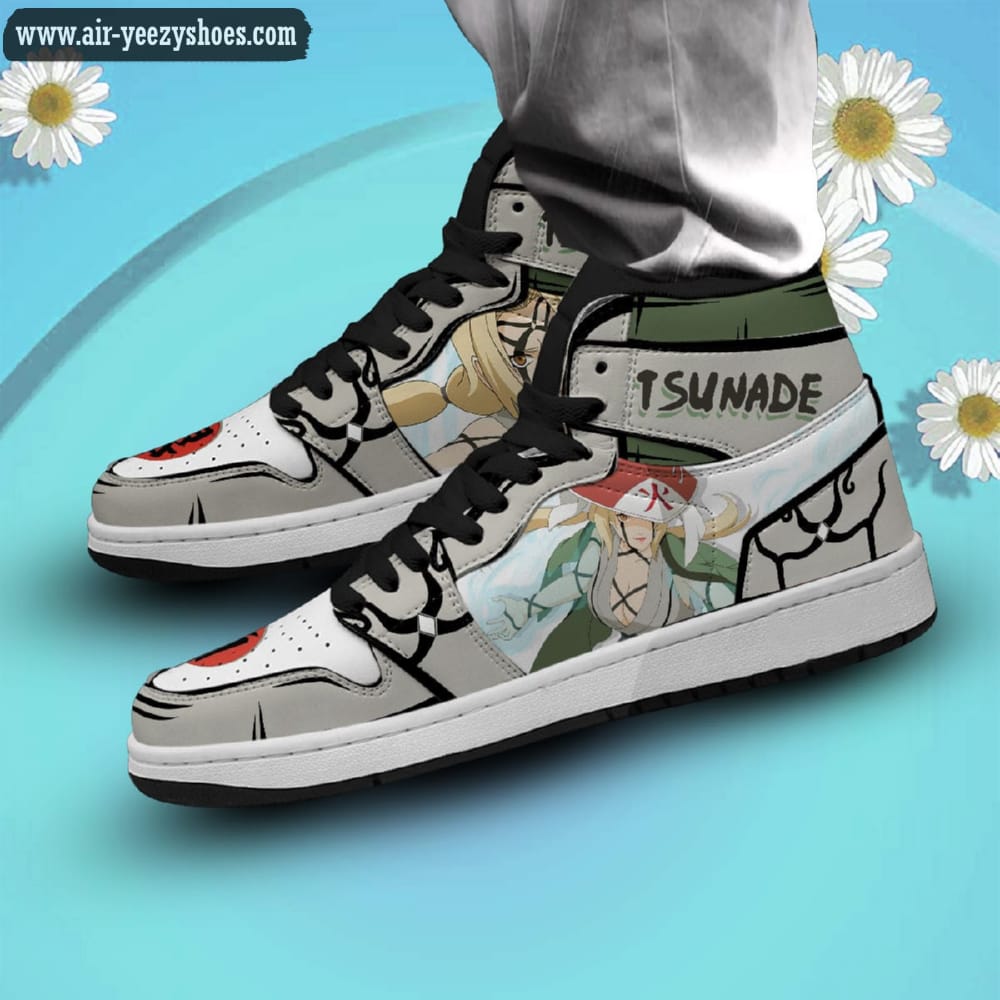 Naruto Tsunade Tsunade 100 Healing Seal Anime High Sneaker Boots