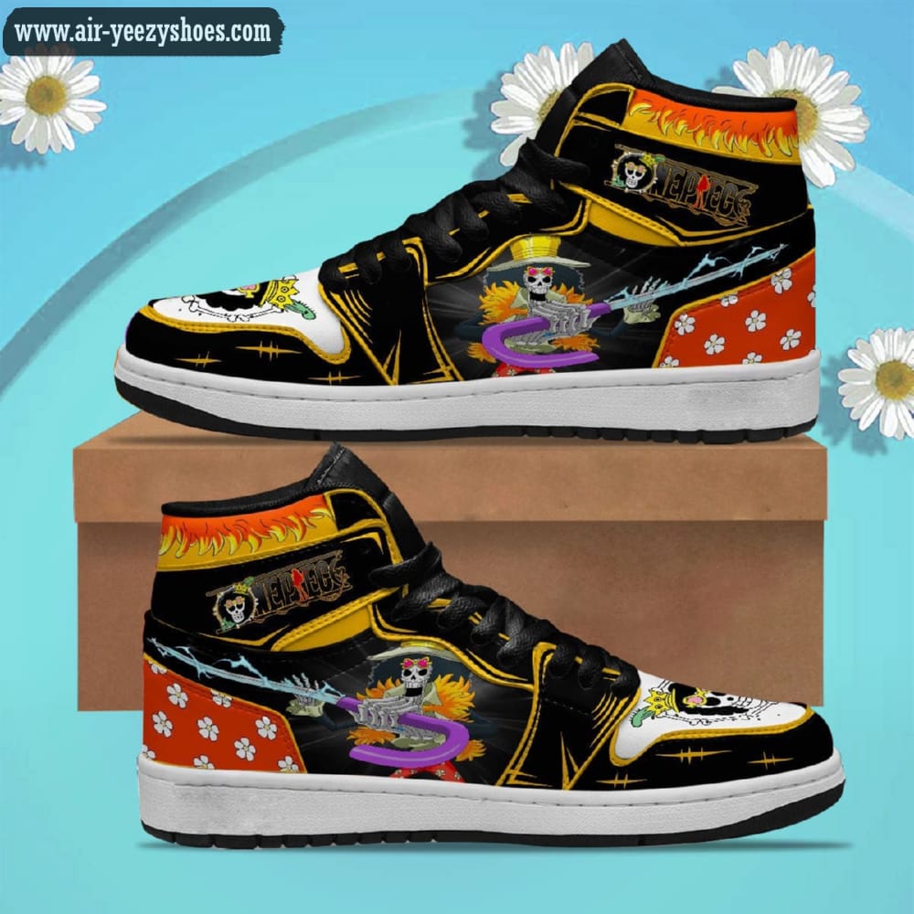One Piece Brook Anime High Sneaker Boots