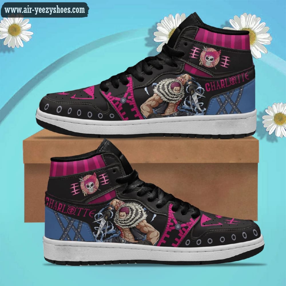 One Piece Charlotte Katakuri Anime Synthetic Leather Stitching Shoes - Custom Sneakers