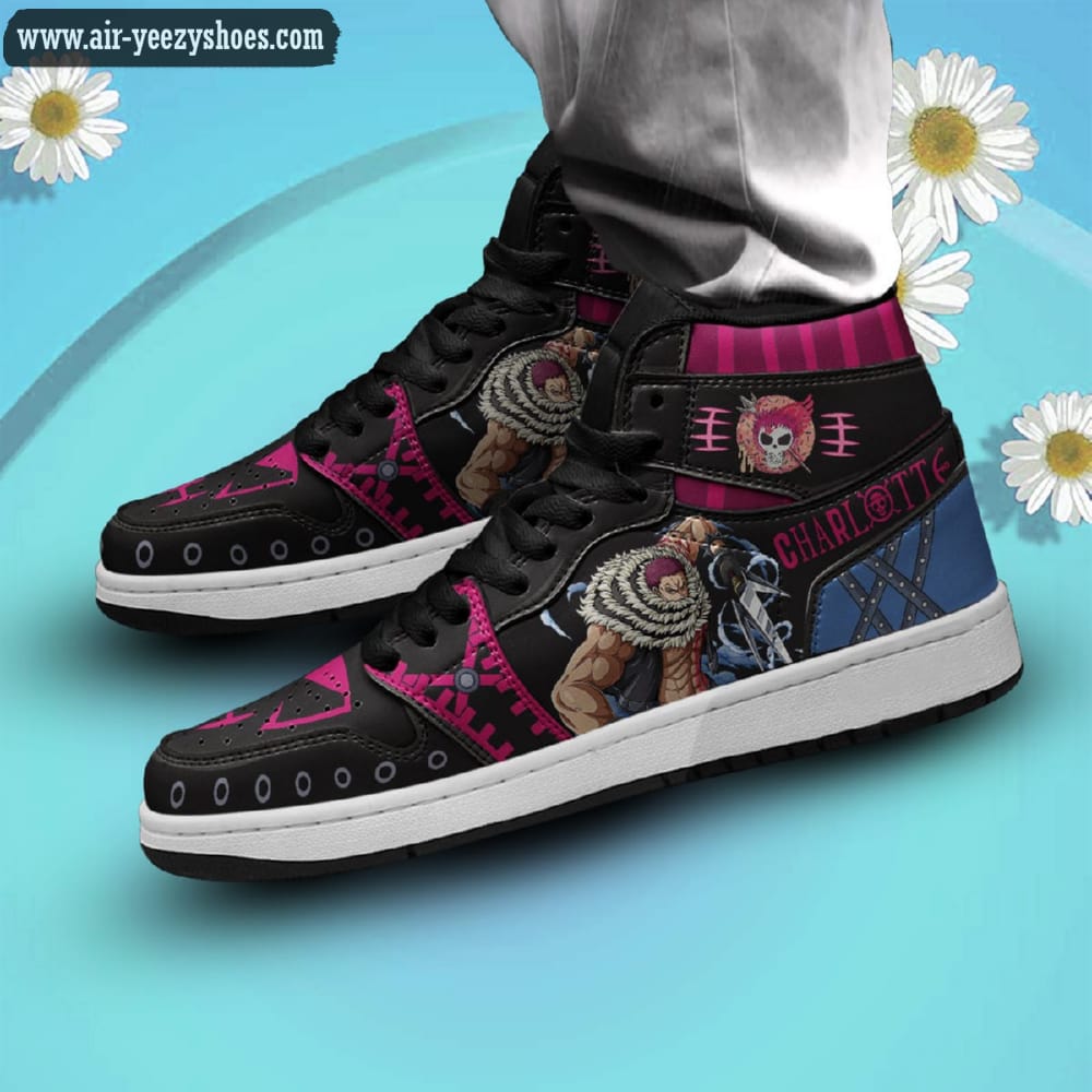 One Piece Charlotte Katakuri Anime Synthetic Leather Stitching Shoes - Custom Sneakers