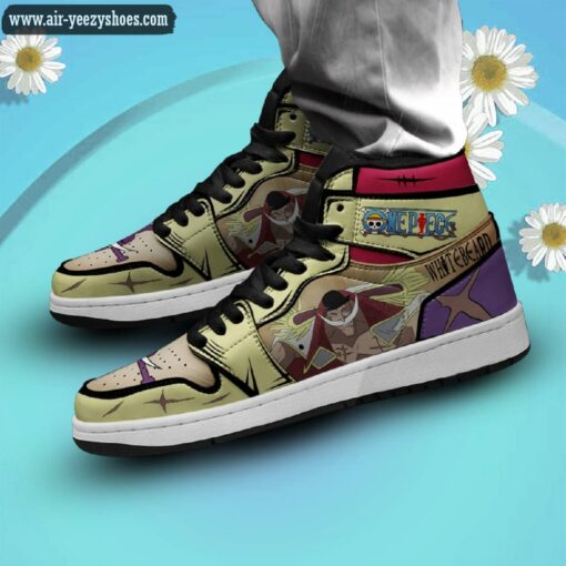 One Piece Edward Newgate Whitebeard Anime Synthetic Leather Stitching Shoes – Custom Sneakers