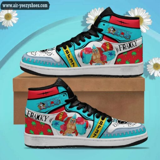One Piece Franky Anime Synthetic Leather Stitching Shoes – Custom Sneakers