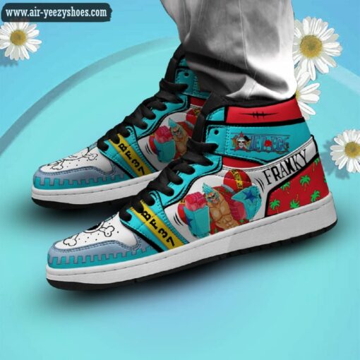 One Piece Franky Anime Synthetic Leather Stitching Shoes – Custom Sneakers