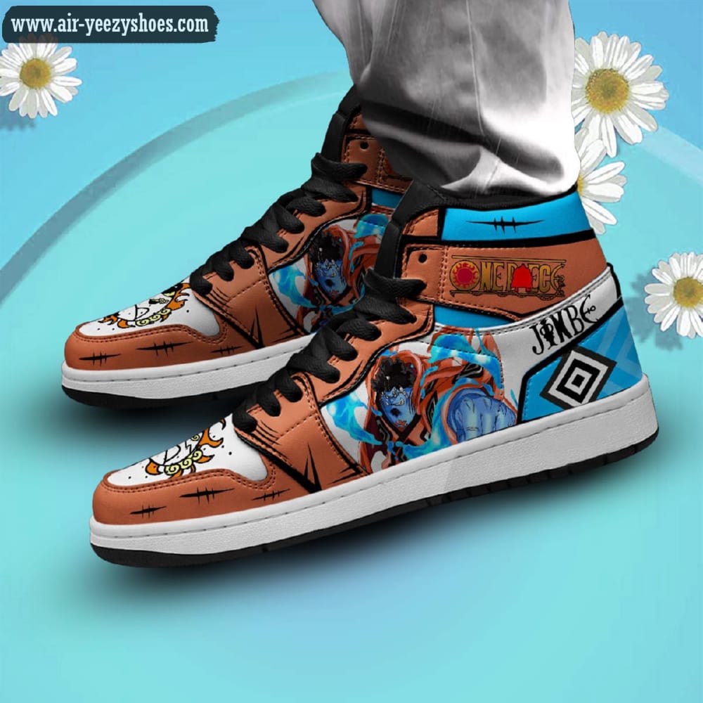One Piece Jinbe Anime Synthetic Leather Stitching Shoes - Custom Sneakers