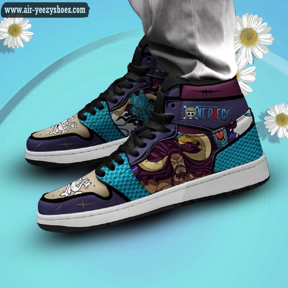 One Piece Kaido Anime Synthetic Leather Stitching Shoes - Custom Sneakers