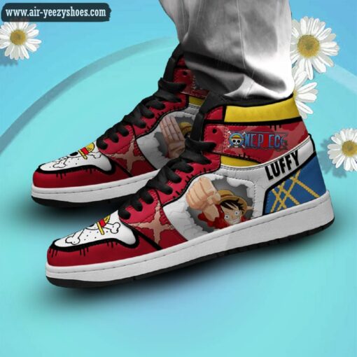 One Piece Monkey D.Luffy Anime High Sneaker Boots