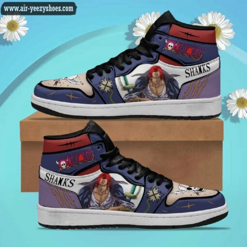 one piece shanks red hair jordan 1 high sneakers anime shoes 1 9SSDS