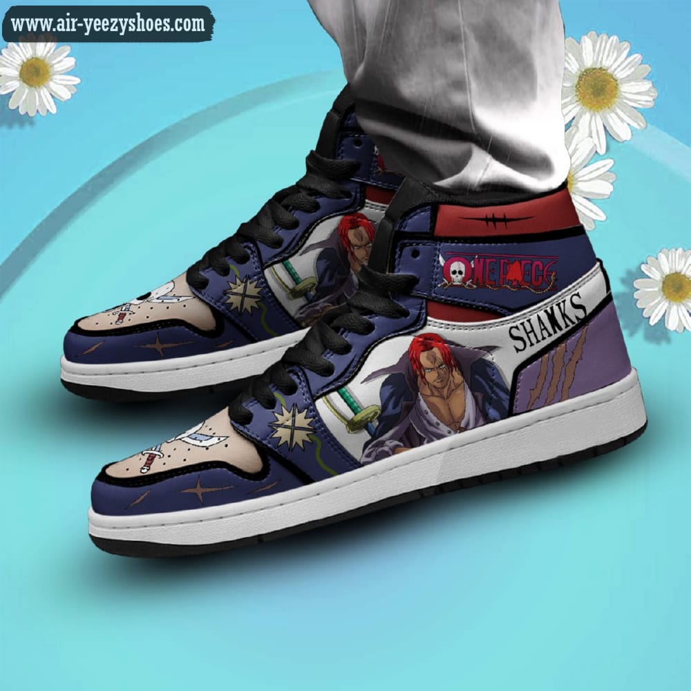 One Piece Shanks Red Hair Anime High Sneaker Boots