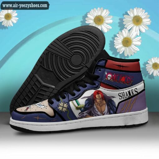 one piece shanks red hair jordan 1 high sneakers anime shoes 3 IhCGW