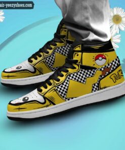 pikachu jordan 1 high sneakers pokemon anime shoes 2 XUd3f