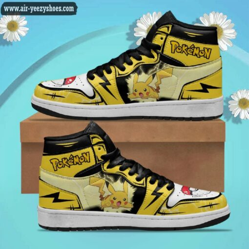 pikachu jordan 1 high sneakers pokemon custom anime shoes 1 cFYkt