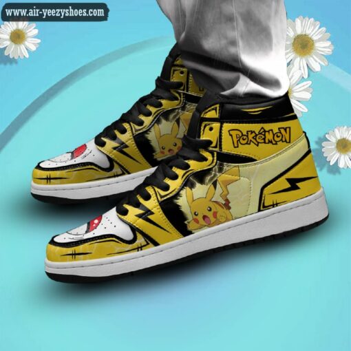 pikachu jordan 1 high sneakers pokemon custom anime shoes 2 ts9tD