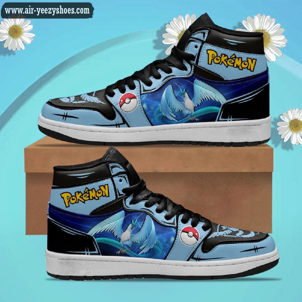 Pokemon Articuno Pokemon Anime Synthetic Leather Stitching Shoes - Custom Sneakers