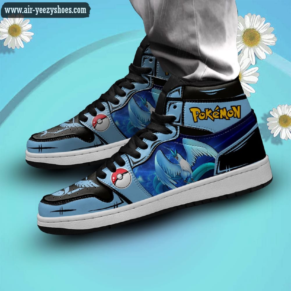 Pokemon Articuno Pokemon Anime Synthetic Leather Stitching Shoes - Custom Sneakers
