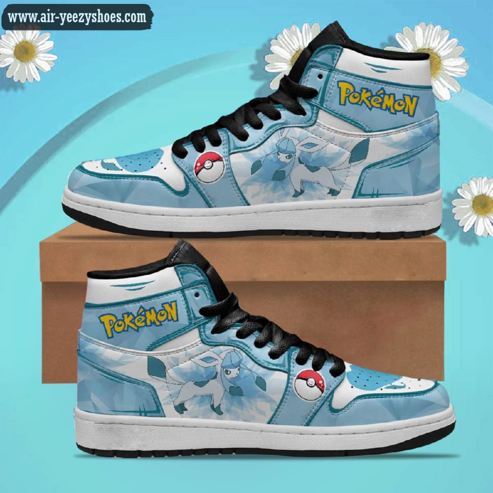 Pokemon Glacia Pokemon Anime Synthetic Leather Stitching Shoes - Custom Sneakers