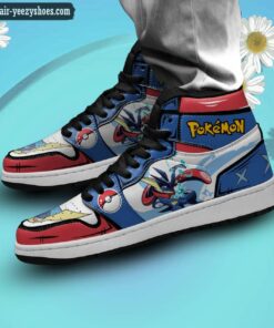 pokemon greninja jordan 1 high sneakers pokemon anime shoes 2 XeGa9