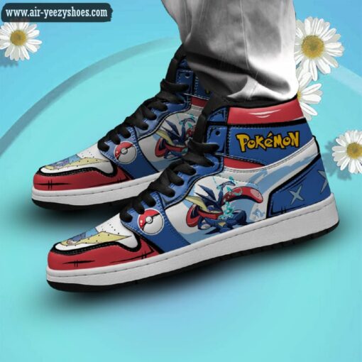 pokemon greninja jordan 1 high sneakers pokemon anime shoes 2 XeGa9