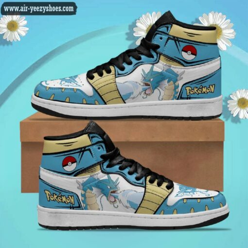 pokemon gyarados jordan 1 high sneakers anime shoes 1 o0mHT
