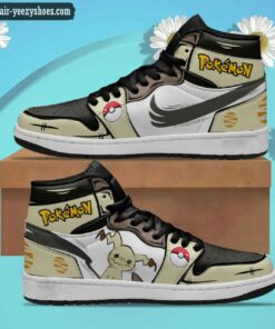 pokemon mimikyu jordan 1 high sneakers pokemon anime shoes 1 yCUQe