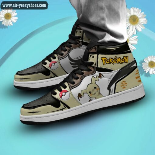 pokemon mimikyu jordan 1 high sneakers pokemon anime shoes 2 FuQsy