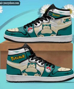 pokemon snorlax jordan 1 high sneakers pokemon anime shoes 1 XweZY