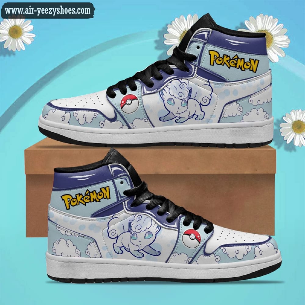 Pokemon Vulpix alola Pokemon Anime Synthetic Leather Stitching Shoes - Custom Sneakers