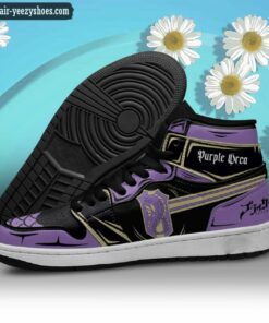 purple orca jordan 1 high sneakers black clover anime shoes 3 HDV0S