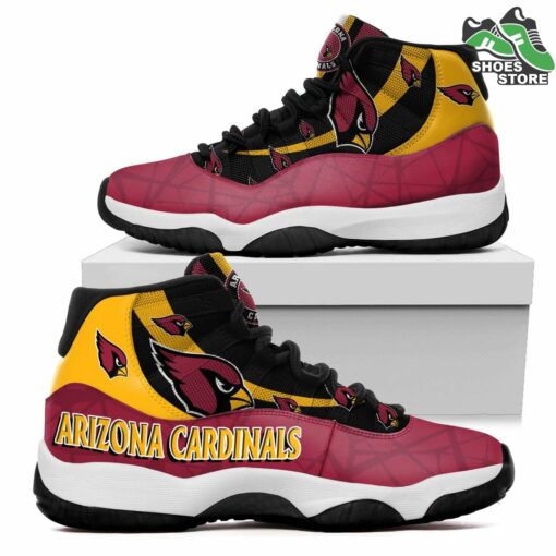 Arizona Cardinals Logo J11 Shoes, Casual Sneakers