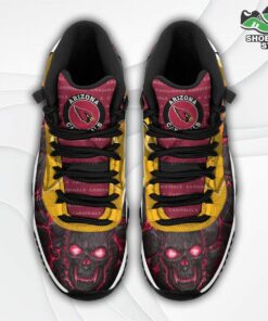 arizona cardinals logo lava skull j11 shoes casual sneakers 2 tmgupq