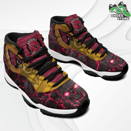 arizona cardinals logo lava skull j11 shoes casual sneakers 3 yscila