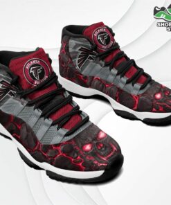 Atlanta Falcons Logo Lava Skull Air Jordan 11 Sneakers