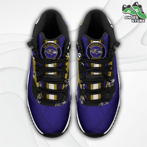 Baltimore Ravens Logo Air Jordan 11 Sneakers
