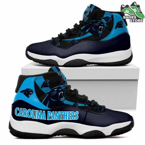 Carolina Panthers Logo J11 Shoes, Casual Sneakers