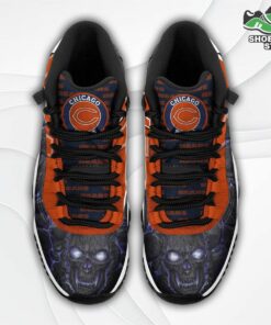 Chicago Bears Logo Lava Skull J11 Shoes, Casual Sneakers