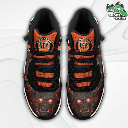 cincinnati bengals logo lava skull j11 shoes casual sneakers 3 ay72bx