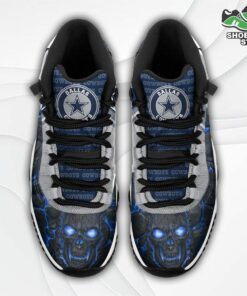 Dallas Cowboys Logo Lava Skull Air Jordan 11 Sneakers