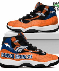 Denver Broncos Logo J11 Shoes, Casual Sneakers