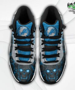Detroit Lions Logo Lava Skull J11 Shoes, Casual Sneakers