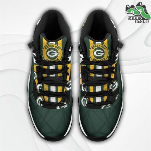 Green Bay Packers Logo J11 Shoes, Casual Sneakers
