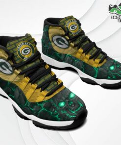 green bay packers logo lava skull j11 shoes casual sneakers 3 duwgsl