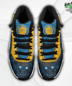 los angeles chargers logo lava skull j11 shoes casual sneakers 2 n3sstw