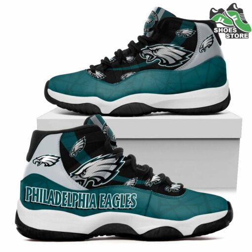 Philadelphia Eagles Logo Air Jordan 11 Sneakers