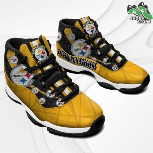Pittsburgh Steelers Logo Air Jordan 11 Sneakers