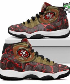 san francisco 49ers logo lava skull j11 shoes casual sneakers 3 vkyb1g