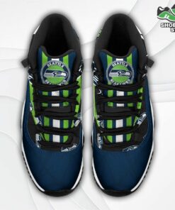 Seattle Seahawks Logo J11 Shoes, Casual Sneakers