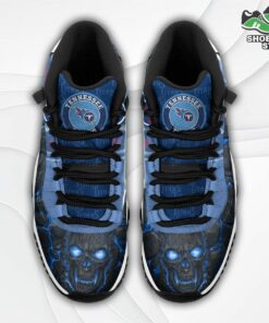 Tennessee Titans Logo Lava Skull J11 Shoes, Casual Sneakers