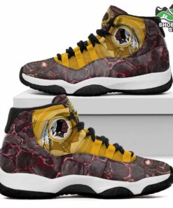 Washington Redskins Logo Lava Skull J11 Shoes, Casual Sneakers