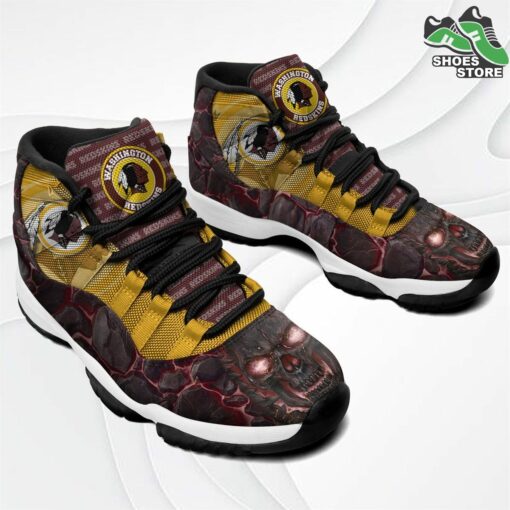 washington redskins logo lava skull j11 shoes casual sneakers 3 dll868