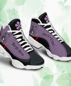 back clover purple orca air jordan 13 custom anime shoes 1 ptyjgn