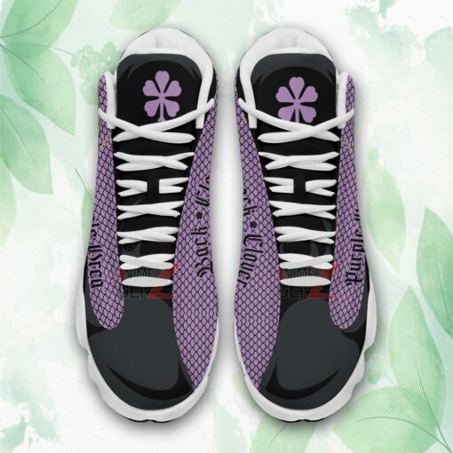 back clover purple orca air jordan 13 custom anime shoes 2 s6hvfq